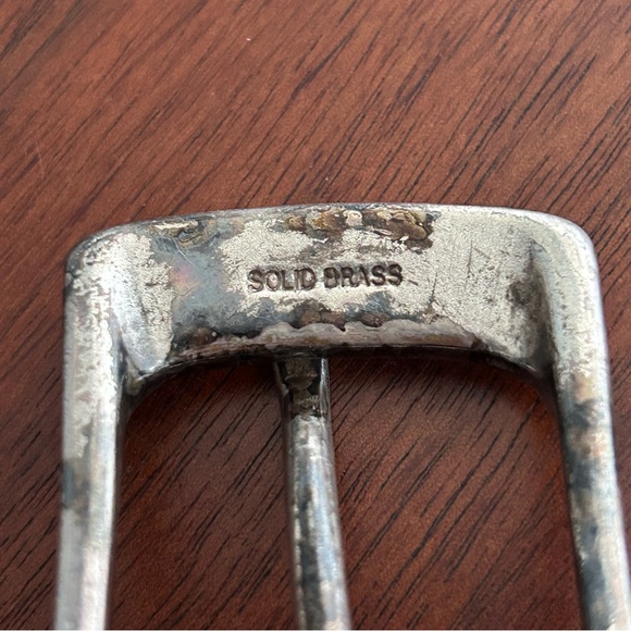 Fossil Vintage Italian Full Grain Cowhide Tan Leather Belt Size 36 - Picture 6 of 9